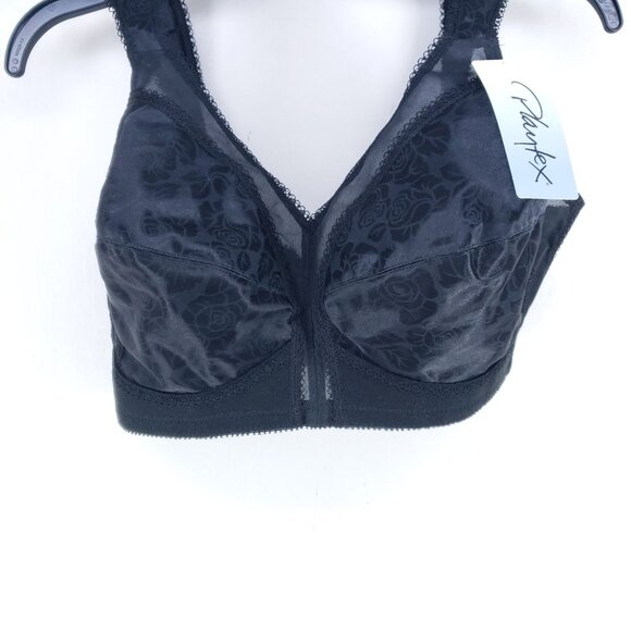Playtex 18 Hr Bra Size 38D Original Comfort Strap Black - Picture 3 of 6